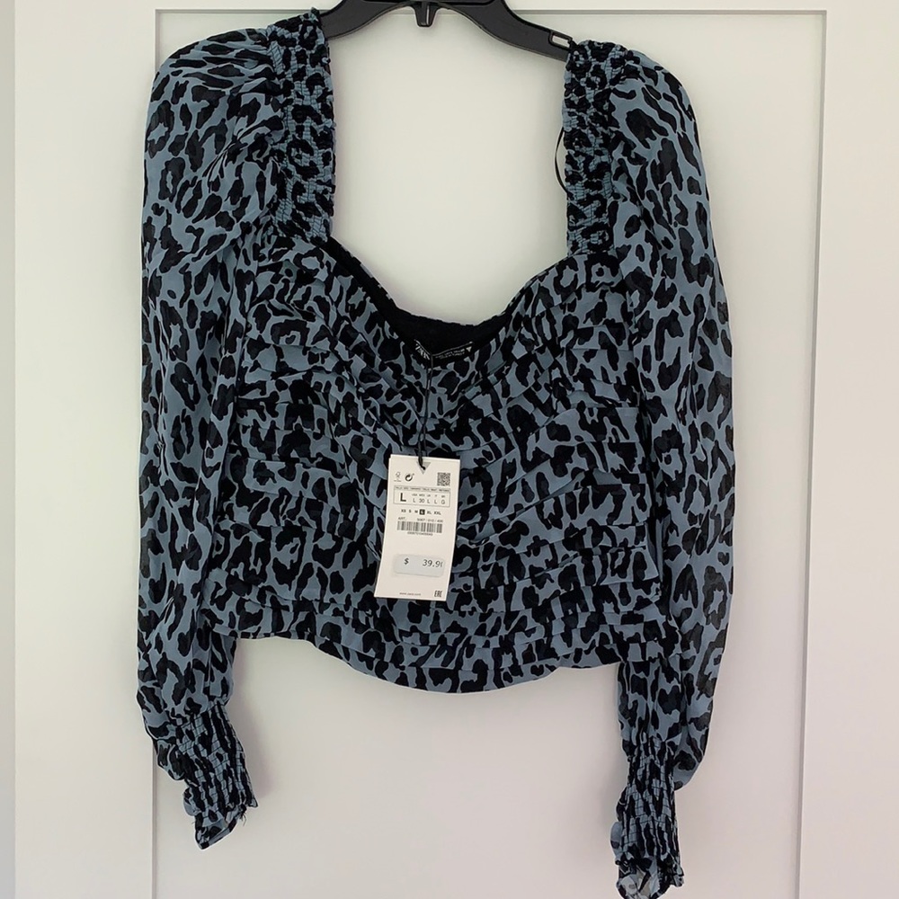 Zara square neck top